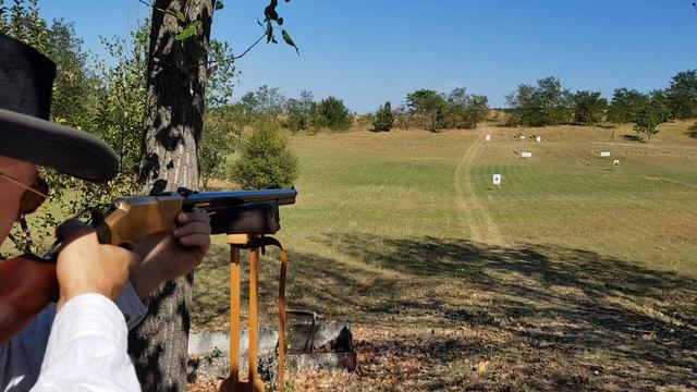 My first shooting 50 m. with Henry rifle 1860,cal.45 LC, UBERTI. www.blackpowder-bg.com смотреть онлайн
