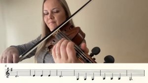 Lesson 18 No.16 "Rowing boat" Fiddle Time Joggers | Violin Lessons for Beginners Play Along Tutoria