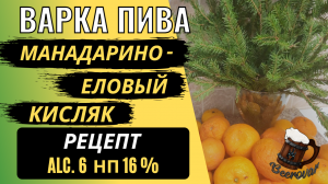 Варка кислого пива МАНДАРИНЫ И ЕЛКА - Аналог AF BREW Merry Christmas