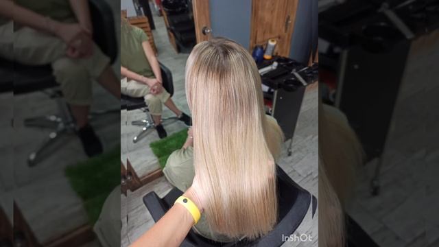 Исправление домашнего окрашивания Airtouch Fixing home hair coloring #окрашивание#airtouch#haircolo