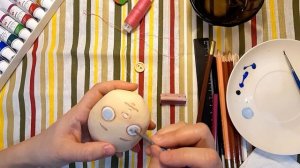 Как нарисовать кукле лицо. How to draw a doll's face.