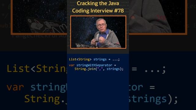 How can you join Strings with a separator? - Cracking the Java Coding Interview