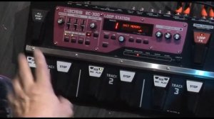 Boss RC 300. Лупер и гитара. Настройки дорожек