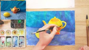 Рисуем натюрморт акварелью. 4 класс