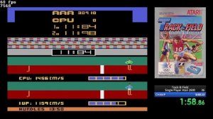 Track & Field (Atari2600) Speedrun in 3m 56s 516ms