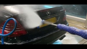 Mercedes-Benz E55 AMG W211 V8 Kompressor 500 hp car wash exhaust sound