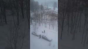 Трасса Казань-Зеленодольск.пос.Залесный, 3 декабря 2017.