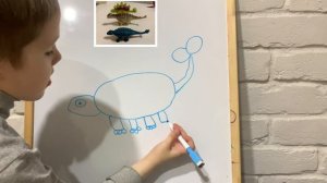 РИСУЕМ ДИНОЗАВРА АНКИЛОЗАВРА