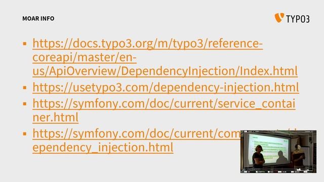 T3CRR 2019 - Dependency Injection - Susi Moog  Alex Schnitzler