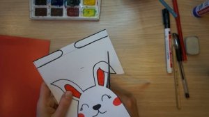 Заяц поделка. Открытка на день матери. Как нарисовать милого зайчика Легкие рисунки на день рождени