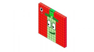 Numberblocks Square Club (Isometric Design)
