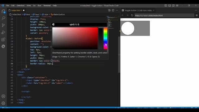 Create a web Day / Night Mode Toggle Button with HTML, CSS and JavaScript | Code Karo India