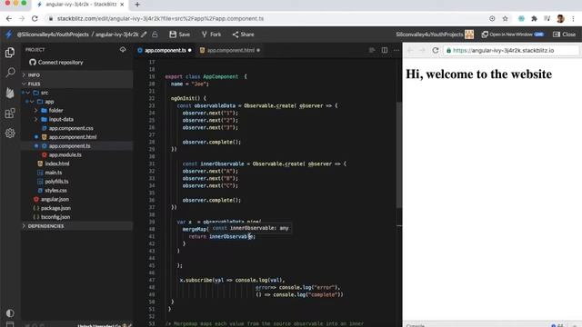 RxJS MergeMap смотреть онлайн