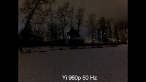 Yi 4k camera - Low Light Testing (bonus - comparison with Mobius Mini camera)