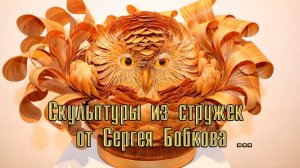 Скульптуры из стружек от Сергея Бобкова*