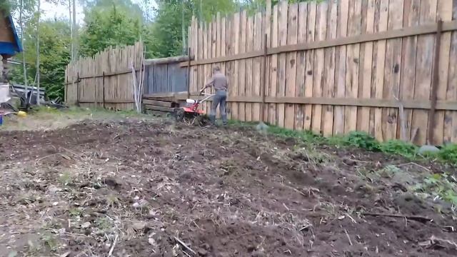 Фрезерование сильно уплотноенного участка старого поля и участка целины на котором недавно рос лес смотреть онлайн