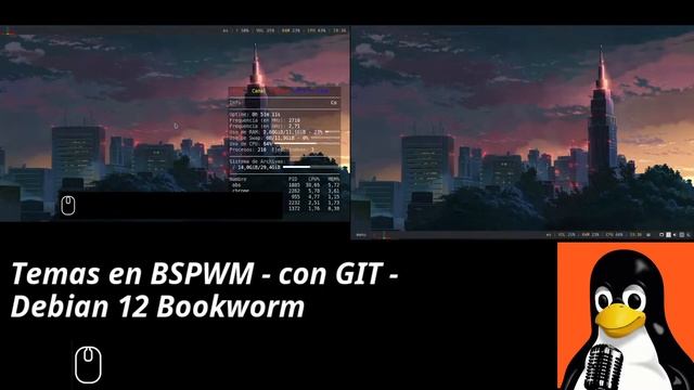 Temas en BSPWM - con GIT - Debian 12 Bookworm смотреть онлайн