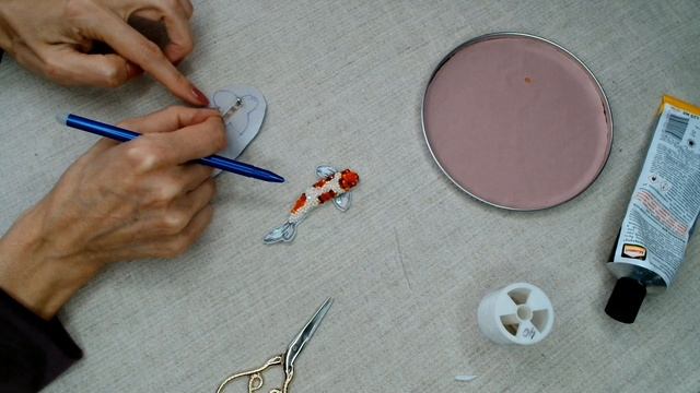 Объемная брошь рыбка сом из бисера. МК часть 4. Handmade brooches. Брошь ручной работы
