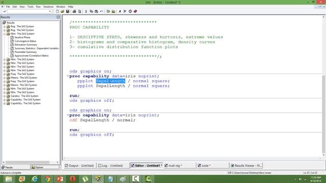 Data Exploration: PROC CAPABILITY смотреть онлайн