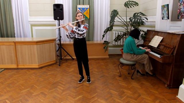 Литвинова Л., флейта, ст. кат. Телеман . Кантабіле та алегро смотреть онлайн