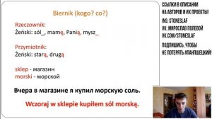 Склонение женского рода существительных и прилагательных 3-е скл. Урок 14 - Польский язык с нуля.