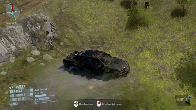 Spintires: MudRunner - TOYOTA HILUX 2016 Off-road in the mountains смотреть онлайн