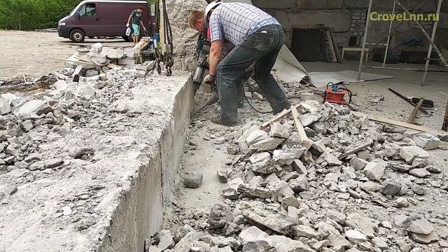 Делаем проем в стене для гаража. смотреть онлайн