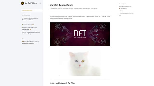 Новейшая  Платформа для торговли NFT  - VANCAT
