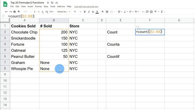 Google Sheets Formulas Tutorial смотреть онлайн
