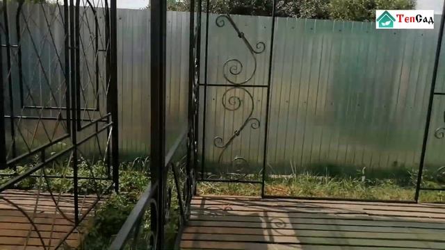 Беседка из поликарбоната "Ажурная" смотреть онлайн