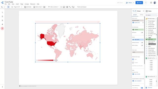 Google Data Studio Tutorial - Lesson 43 - Geo Chart смотреть онлайн
