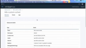 Kubernetes custom scheduler on IBM Cloud Private