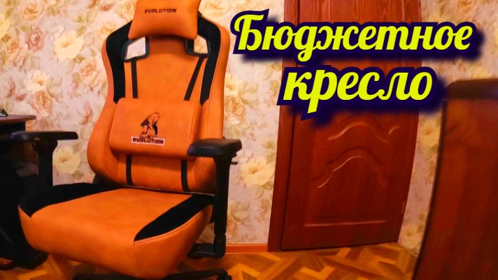 Игровое компьютерное кресло EVOLUTION PROJECT A FABRIC Brown геймерское Мой обзор и отзыв