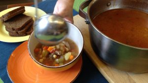 Суп из утки с картошкой и нутом