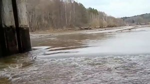 река Лопасня, открыта плотина