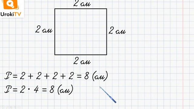 Периметр квадрата. Математика 2 класс