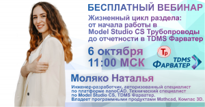 Жизненный цикл раздела: от начала работы в Model Studio Трубопроводы до отчетности в TDMS Фарватер