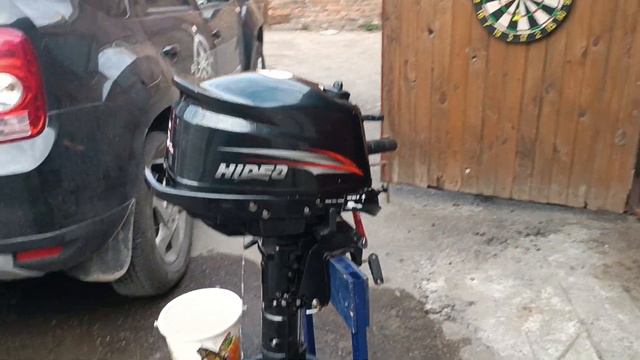 Лодочный мотор Хайди 5 л.с. 11 лет в строю. Запуск после полного обслуживания перед началом сезона смотреть онлайн