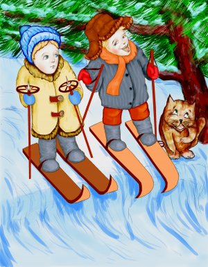 Оживляю свои картинки.
 Смеётся тот...