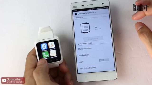 U80 Smart Bluetooth Watch - Gearbest.com смотреть онлайн