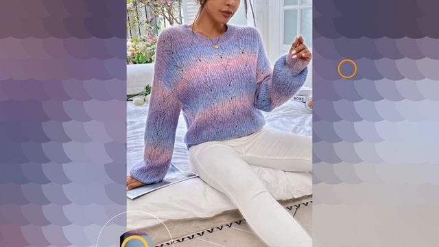 30 Шикарных джемперов вязаных из многоцветной пряжи! Супер подборка для вдохновения!!!???