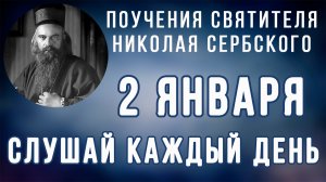 2 Января. Поучение о Давиде. Поучения святителя Николая Сербского на каждый день года