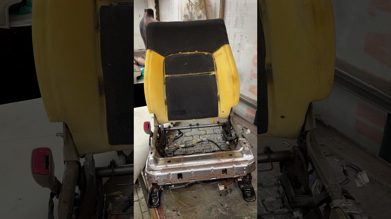 Реставрация салона land cruiser #реставрациякожи #automobile  #restoration #shorts #detailing