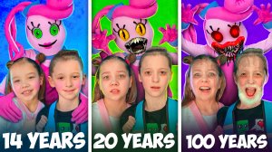 14 ЛЕТ VS 20 ЛЕТ VS 100 ЛЕТ Ксюша ВСТРЕЧАЕТСЯ с ОДНИМ ПАРНЕМ! Проживаю 1 жизнь с МАМОЙ ДЛИННЫЕ НОГИ!