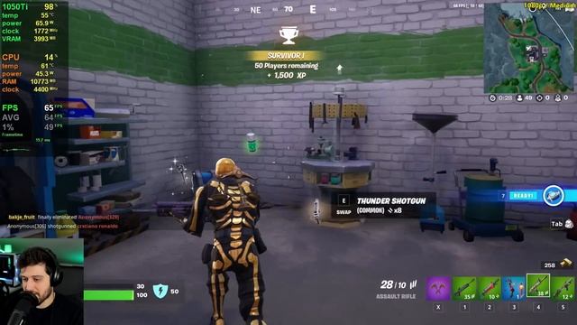 GTX 1050 Ti | Fortnite - Chapter 4 смотреть онлайн