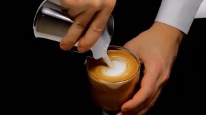 Как делать латте арт  Сердце