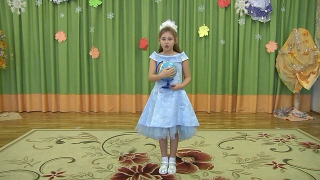 МАДОУ Боровский детский сад "Журавушка", Новикова Ксения, стихотворение  "Глобус"