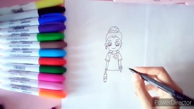 Как нарисовать девочку👧