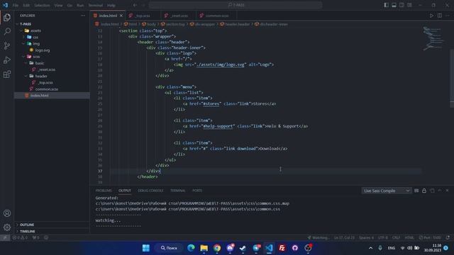 [#1] Верстка сайта из Figma | HTML & SCSS