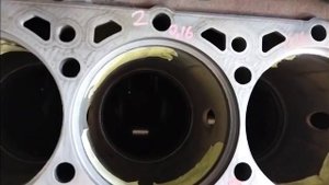 DAF 106 / DAF 105 проточка блока под ремонтную гильзу.